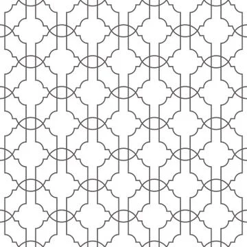 Seamless geometric vector pattern with thin lines net. Stock Illustration