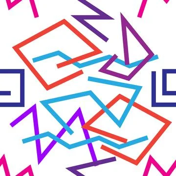 Seamless geometric vector pattern on transparent background 스톡 일러스트