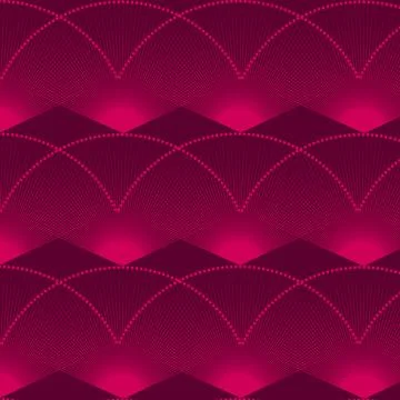 Seamless geometric vintage pattern, red background vector Stock Illustration