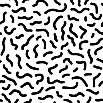 Seamless geometric vintage pattern in retro 80s style on the white background Stock Illustration