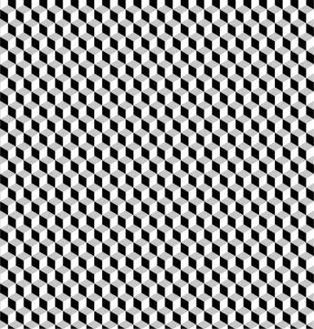 Seamless geometric volume pattern. 3D cube shapes. Stock Illustration