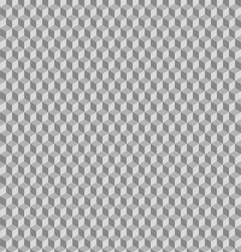 Seamless geometric volume pattern. 3D cube shapes. Stock Illustration