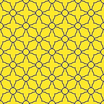 Seamless geometrical abstract pattern. indian, moroccan, arabesque illustrati Stock Illustration