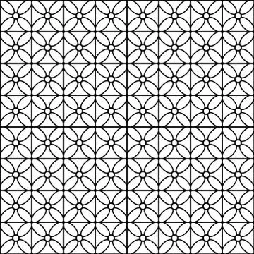 Seamless geometrical abstract pattern. indian, moroccan, arabesque illustrati Stock Illustration