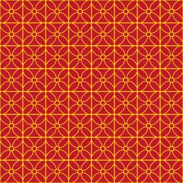 Seamless geometrical abstract pattern. indian, moroccan, arabesque illustrati Stock Illustration