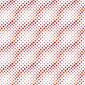 Seamless geometrical abstract rounded square pattern background Illustrazione stock
