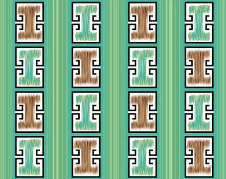 Seamless geometrical design pattern background Stock Illustration