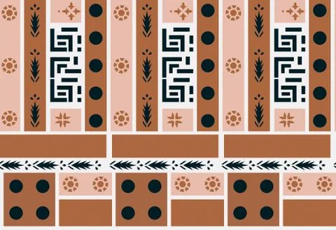 Seamless geometrical design pattern background Stock Illustration