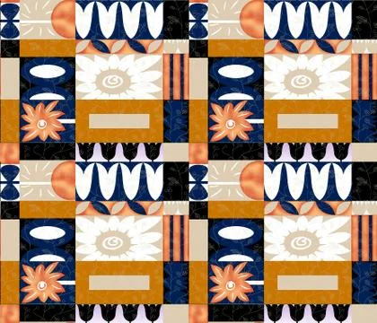 Seamless geometrical design pattern background 스톡 일러스트