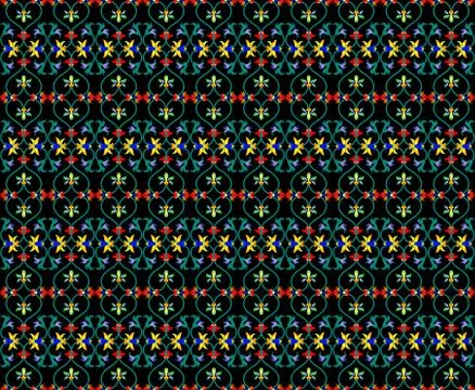 Seamless geometrical design pattern dark background Illustrazione stock