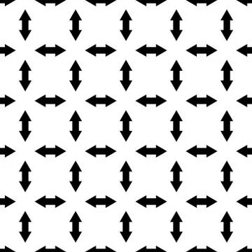 Seamless geometrical pattern, arrows, vector index pattern arrows indicate the Stock Illustration
