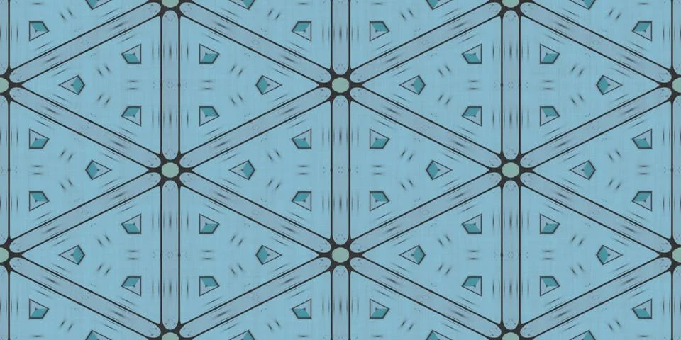 Seamless Geometrical Pattern Background. Geometry Kaleidoscope Shape Texture. Foto stock