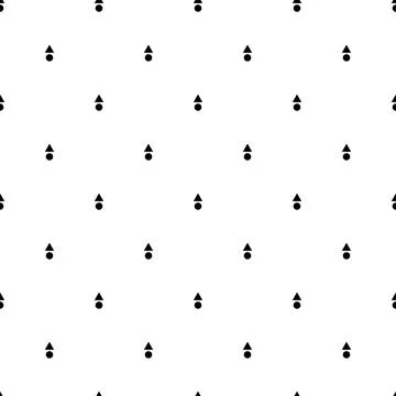 Seamless geometrical pattern with triangle and circles. modern illustration. Stock Illustration