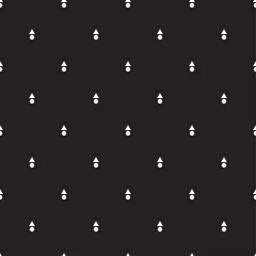 Seamless geometrical pattern with triangle and circles. modern illustration. Stock Illustration