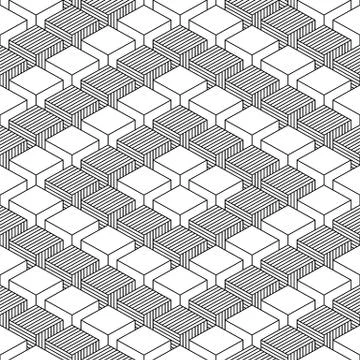 Seamless geometrical pattern vintage background Illustrazione stock