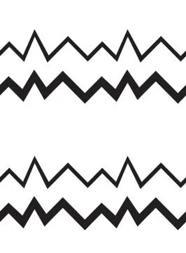 Seamless geometrical pattern. Zigzags. Stock Illustration