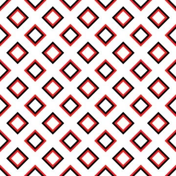 Seamless geometrical square pattern design background - colored vector graphic Illustrazione stock