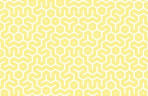 Seamless geometriс pattern with hexagons and lines. Bright scandinavian design 스톡 일러스트