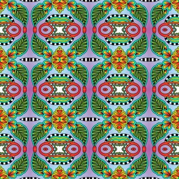 Seamless geometry vintage pattern, ethnic style ornamental backg Stock Illustration