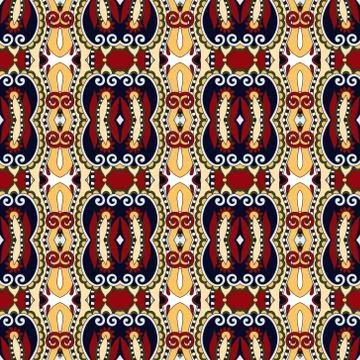 Seamless geometry vintage pattern, ethnic style ornamental backg Stock Illustration
