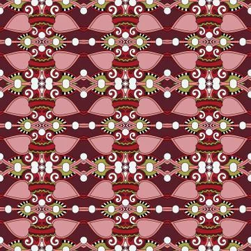 Seamless geometry vintage pattern, ethnic style ornamental backg Stock Illustration