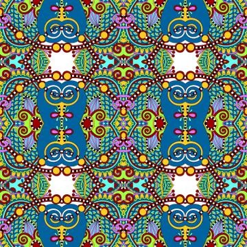 Seamless geometry vintage pattern, ethnic style ornamental backg Stock Illustration