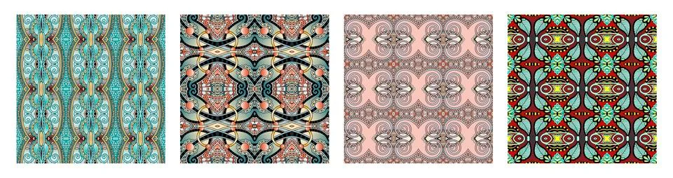 Seamless geometry vintage pattern, ethnic style ornamental background Stock Illustration