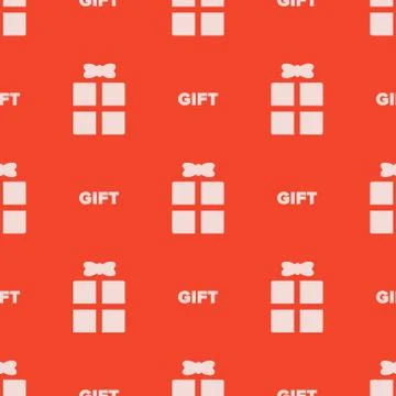 Seamless gift pattern Stock Illustration