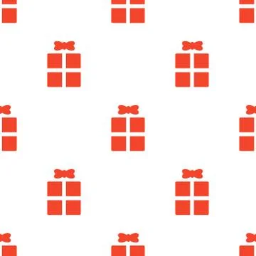 Seamless gift pattern Stock Illustration