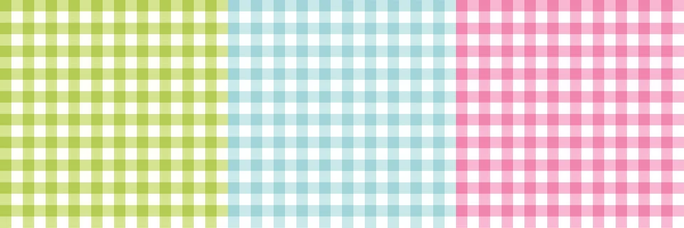 Seamless gingham and plaid pattern in soft pink, green and blue tones. Stock Illustration