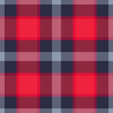 Seamless gingham check textile with balanced checks and a woven fabric textur Stock Illustration