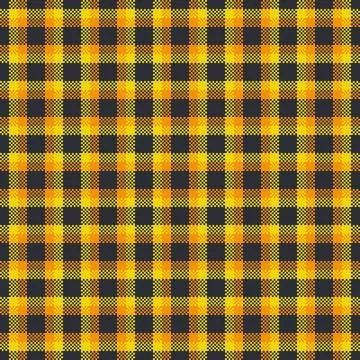 Seamless gingham check textile with balanced checks and a woven fabric textur Stock Illustration