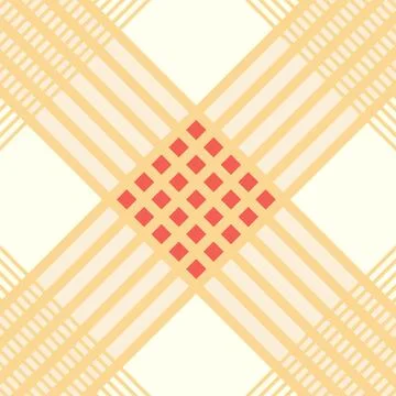Seamless gingham pattern with cute daisy flowers, diagonals and checkered b.. イラスト素材