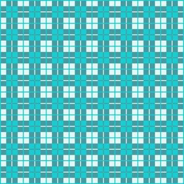 Seamless Gingham, Teal Stock Illustration