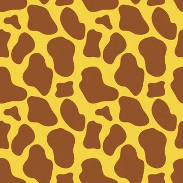 Seamless giraffe skin texture Stock Illustration