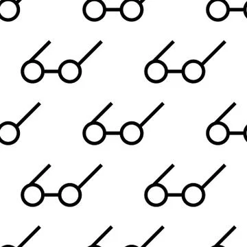 Seamless glasses pattern Stock Illustration