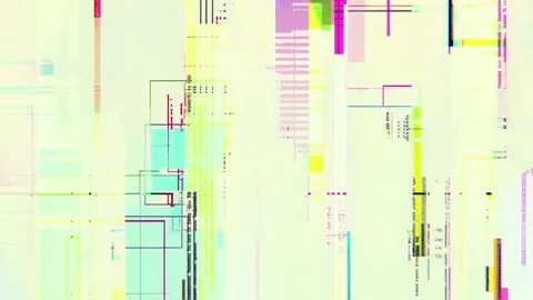 Seamless Glitch Abstract Hi-Tech Geometric Pattern Futuristic Visuals Stock Footage 315416277