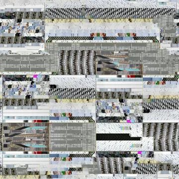 Seamless glitch background for 3D objects Stock Illustration