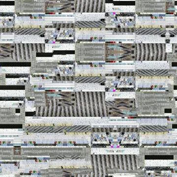 Seamless glitch background for 3D objects Stock Illustration