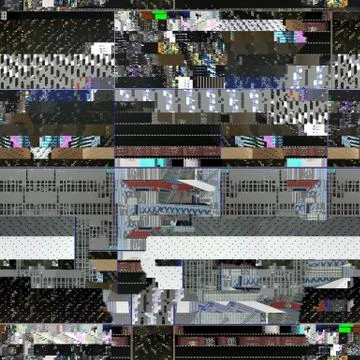 Seamless glitch background for 3D objects 스톡 일러스트