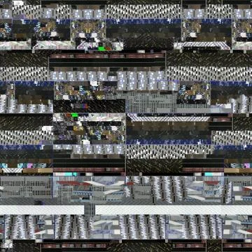 Seamless glitch background for 3D objects Illustrazione stock