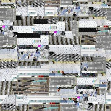 Seamless glitch background for 3D objects Stock Illustration