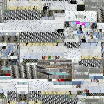 Seamless glitch background for 3D objects Stock Illustration