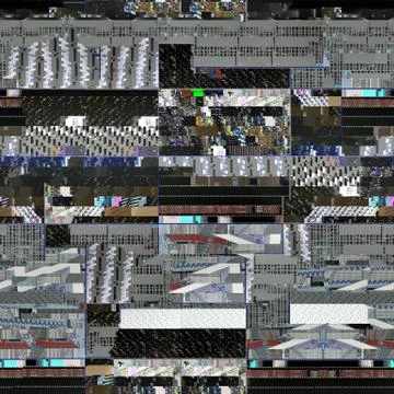 Seamless glitch background for 3D objects 스톡 일러스트