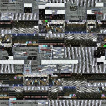 Seamless glitch background for 3D objects Stock Illustration