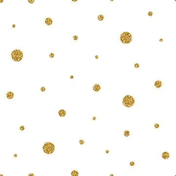 Seamless glitter circle pattern Stock Illustration