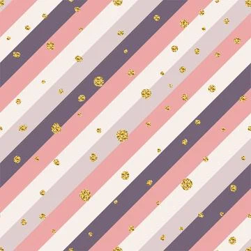 Seamless glitter striped pattern Stock Illustration