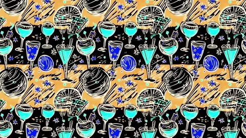 Seamless glitter texture for events — Vertical Motion Stock Footage 308251881