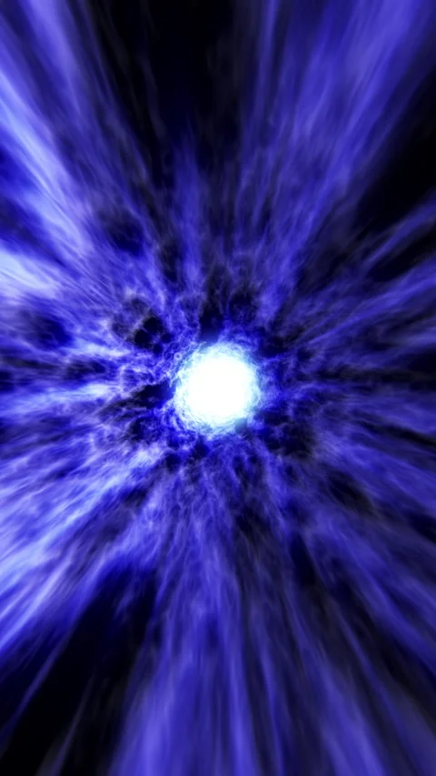Seamless glowing blue hypertunnel loop with fast streaks, cloudy textures a.. Stock Footage 321608766
