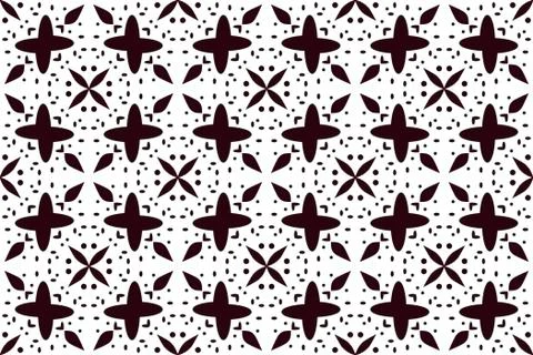 Seamless gold color pattern on dark red background Illustrazione stock